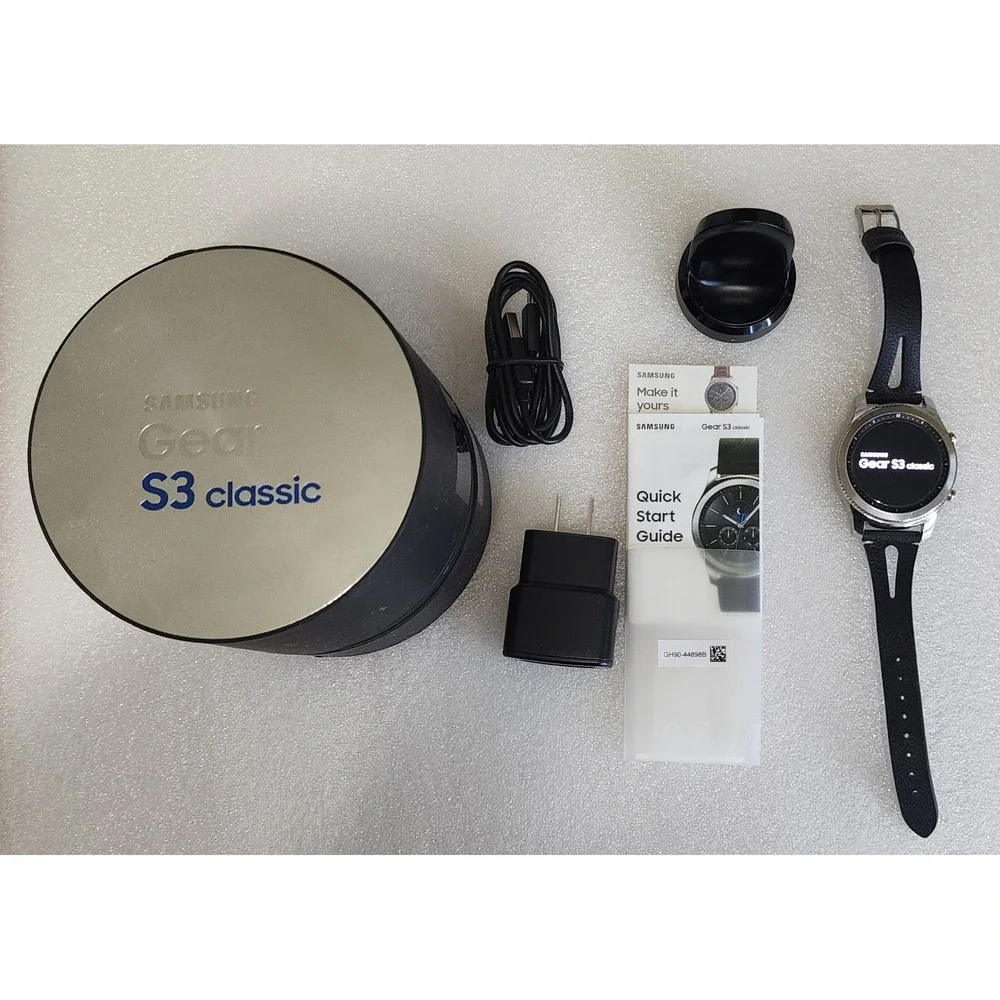 Samsung Gear S3 Classic Smartwatch Bluetooth GPS WiFi Heart RateMonitor PreOwned
